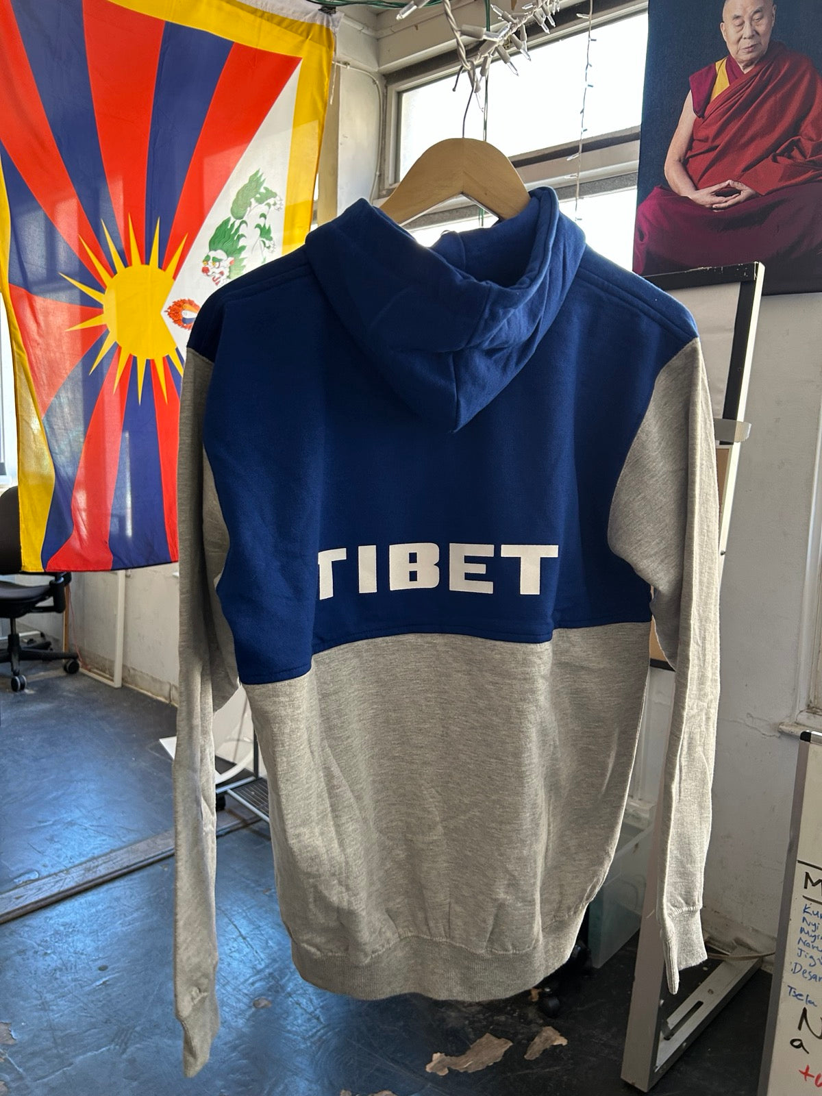 United for Tibet Full-Zip Hoodie - Blue
