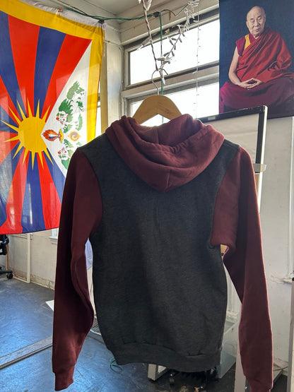 United for Tibet Full-Zip Hoodie - Maroon [Kids]