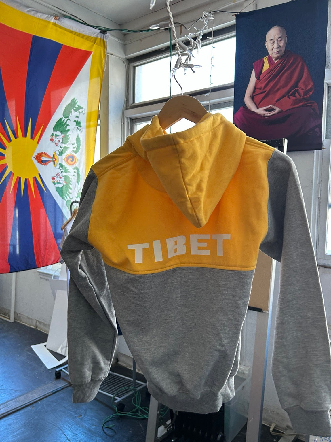 United for Tibet Full-Zip Hoodie - Yellow [Kids]