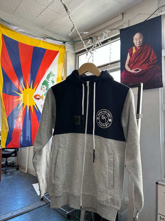 United for Tibet Full-Zip Hoodie - Navy