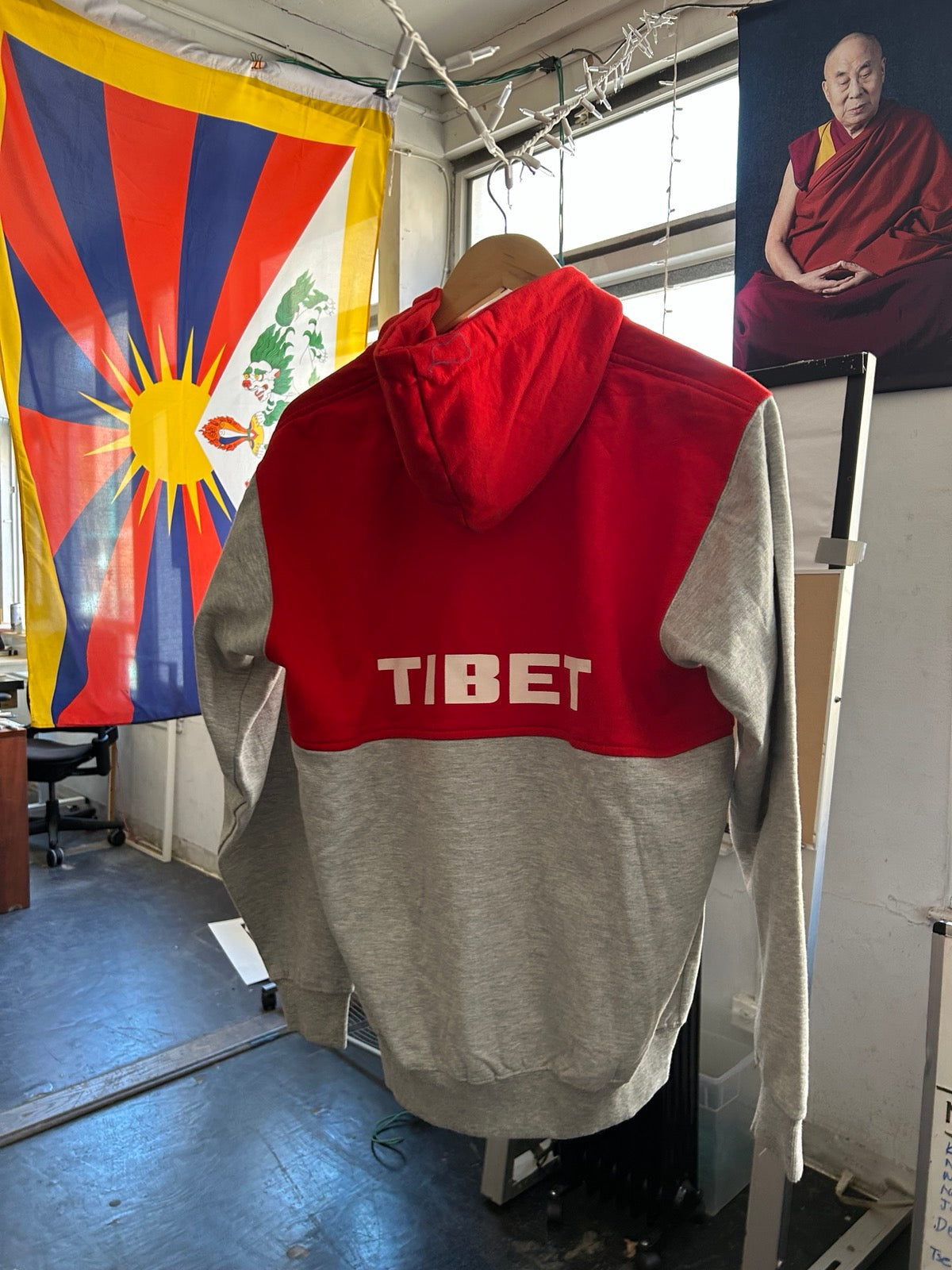 United for Tibet Full Zip Hoodie - Red [Kids]