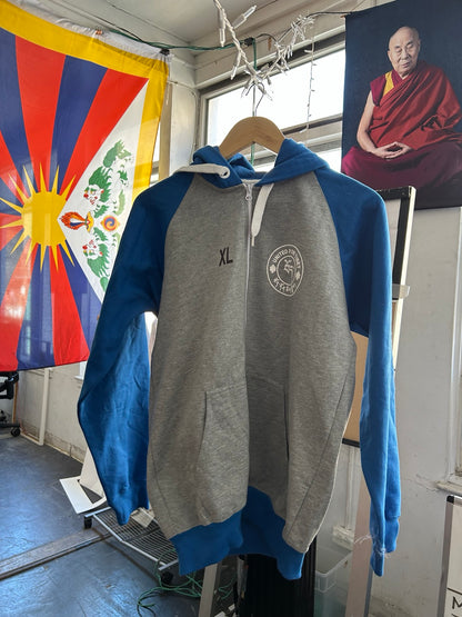 United for Tibet Full-Zip Hoodie - Blue/Grey