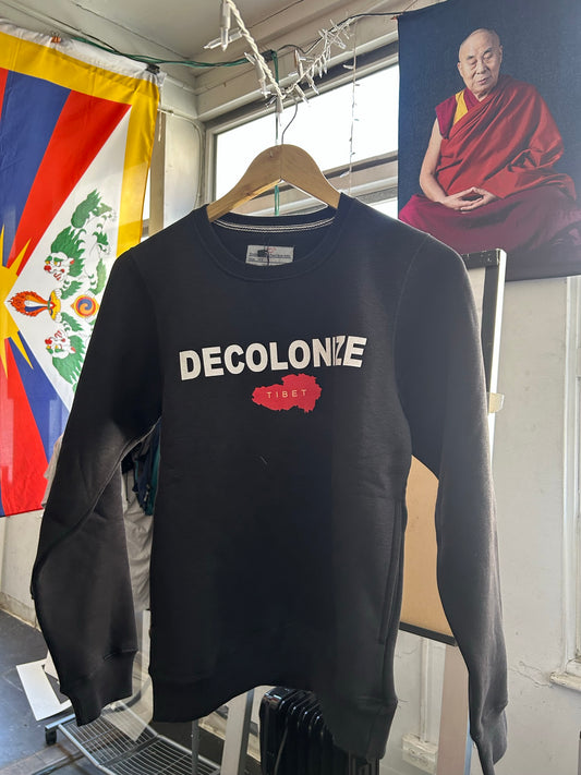 DECOLONIZE Tibet Crewneck Sweater - Black [Kids]