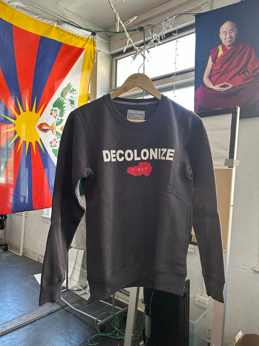 DECOLONIZE Tibet Crewneck Sweater - Dark Grey [Kids]