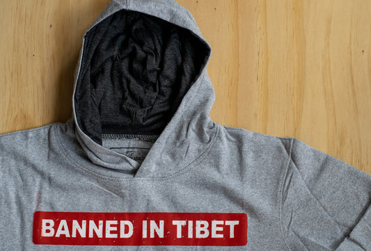 Banned in Tibet Hoodie - Grey [Kids]