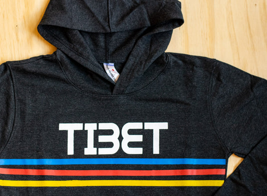 TIBET Retro Hoodie - Black [Kids]